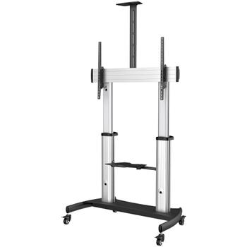 STARTECH Mobile TV Stand - For 60-100inch Display 100kg Height Adjustable Rolling TV Floor Stand (STNDMTV100)
