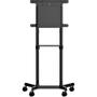 STARTECH Mobile TV Cart Portable Rolling TV Stand for 37-70i TVs w/ Shelf & Storage Compartment Rotate/ Tilt (MBLTVSTNDEC)