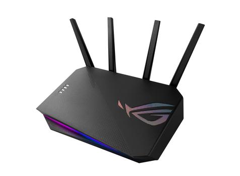 ASUS GS-AX5400 AiMesh ROG STRIX WiFi 6 gaming router PS5 compatible Mobile Game Mode VPN Fusion/ Instant Guard/ Gear Accelerator/  Gaming Port/ Adaptive QoS/ port forwarding/  ASUS Aura RGB IN (90IG06L0-MO3R10)