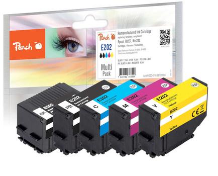 PEACH Patrone Epson Nr.202, PEA, Multi-Pack,  T02E7, REM, FW (PI200-674)