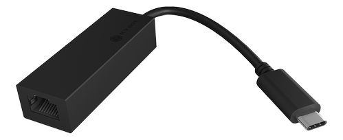 ICY BOX KAB Adapter ICY BOX USB-C (ST) > Gigabit Ethernet LAN (BU) Black (60826)