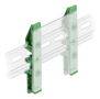 DELOCK DIN rail clip Grøn