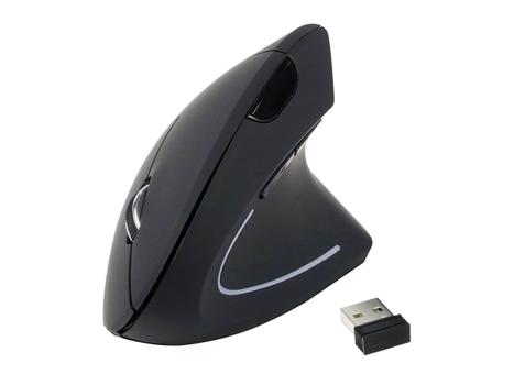 EQUIP Ergonomic Maus wireless Links und Rechtshänder schwarz (245110)
