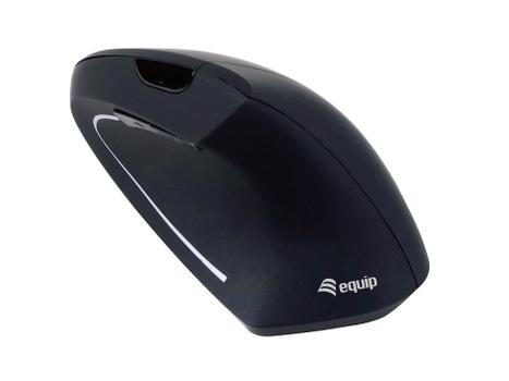 EQUIP Ergonomic Maus wireless Links und Rechtshänder schwarz (245110)