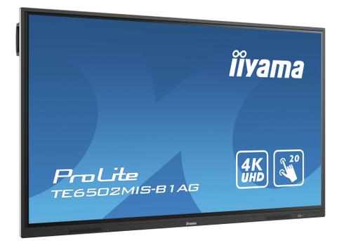 IIYAMA 65" UHD IR 20P Touch Screen  (TE6502MIS-B1AG)