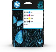 HP 953 - 4-pack - black, yellow, cyan, magenta - original - ink cartridge - for Officejet Pro 7740, 7740 Wide Format, 8210, 8216, 8218, 8710, 8715, 8720, 8725, 8730, 8740
