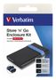 VERBATIM Secure Enclosure Kit Keypad Access 2,5 USB 3.2 Gen 1 (53106)