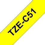 Brother 24MM Black On Fluro Yellow Tape (TZEC51)