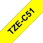 BROTHER Tape TZE-C51 24mm Black on Flu Yellow