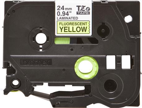 BROTHER Tape TZE-C51 24mm Black on Flu Yellow (TZ-C51)