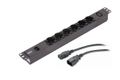APC C Easy Basic Rack PDU EPDU1010B-SCH - Power distribution unit (rack-mountable) - AC 200-240 V - 1-phase - input: IEC 60320 C14 10A - output connectors: 7 (IEC C14, 6 x CEE 7/4) - 1U - 19" - 2.5 m cord