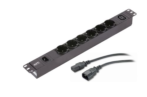 APC Easy PDU, Basic, 1U, 10A, 230V, (6)Schuko&(1)C13 (EPDU1010B-SCH)