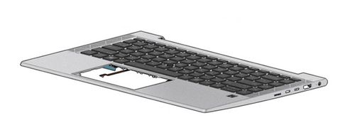 HP Top Cover W/ Keyboard CP+PS BL (M36312-BG1)