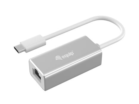 EQUIP USB Typ C Stecker auf Gigabit Netzwerk Adapter 0.15m (133454)