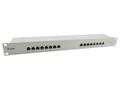 EQUIP 16-Port Cat.6 Shielded Patch Panel, Light Grey
