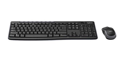 LOGITECH MK270 toetsenbord Inclusief muis Kantoor RF Draadloos Scandinavisch Zwart (920-010029)