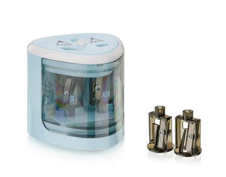 PEACH Elektrischer Stiftspitzer PO102 blau (PO102-bl)