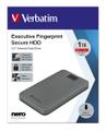 VERBATIM Exec. Fingerprint Secure HDD USB-C 1TB, Grey