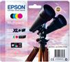 EPSON 502XL Binoculars Ink Cartridge Multipack 9.2ml 3 x 3.3ml Pack of 4 - C13T02W9010