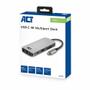 ACT USB-C - HDMI multiport adapter 4K HDMI USB-A ethernet mem.card PD60W USB-C (AC7041)