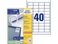AVERY Etikett AVERY 48,5x25,4mm 4000/FP