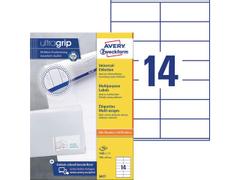 AVERY Etikett AVERY Ultragrip 105x41mm (1400)