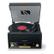 MUSE MT-112 W Turntable Micro system FM BT CD USB Retro
