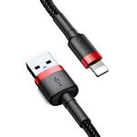 BASEUS Kevlar USB cable with Lightning 2A, 1 m - Red/Black (CALKLF-B19)