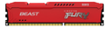 KINGSTON FURY Beast - DDR3 - modul - 8 GB - DIMM 240-pin - 1600 MHz / PC3-12800 - CL10 - 1.5 V - ej buffrad - icke ECC - röd