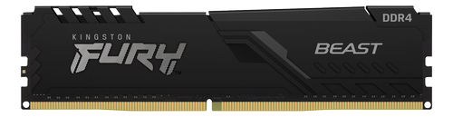 KINGSTON FURY Beast - DDR4 - module - 4 GB - DIMM 288-pin - 2666 MHz / PC4-21300 - CL16 - 1.2 V - unbuffered - non-ECC - black (KF426C16BB/4)