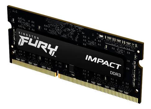 KINGSTON FURY Impact - DDR3L - module - 4 GB - SO-DIMM 204-pin - 1866 MHz / PC3L-14900 - CL11 - 1.35 / 1.5 V - unbuffered - non-ECC - black (KF318LS11IB/4)