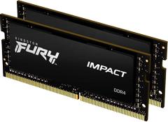 KINGSTON n FURY Impact - DDR4 - kit - 64 GB: 2 x 32 GB - SO-DIMM 260-pin - 2666 MHz / PC4-21300 - CL16 - 1.2 V - unbuffered - non-ECC - black