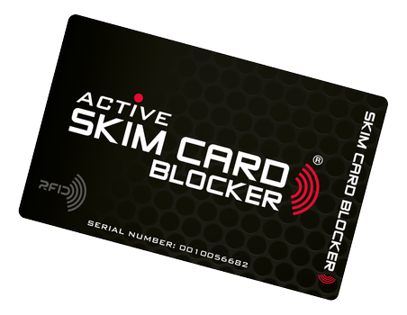Skim Card Blocker Active, COB card with LED, protect your bank cards (7300009068975)