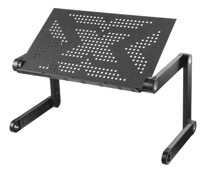 DELTACO OFFICE kannett. tietokoneen pöytä, kork. ja kall. säätö, musta (DELO-0305)