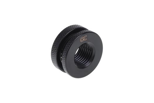 ALPHACOOL bulkhead G1 / 4 connection (black, short version) (17424)