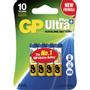 GP Batteri, GP Ultra Plus, Alkaline, AAA, 1,5V, 4-pak