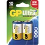 GP Batteri, GP Ultra Plus, Alkaline, C, 1,5V, 2-pak