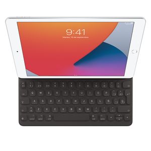 APPLE Smart - Tangentbord och foliefodral - Smart connector - spansk - för 10.2-inch iPad (7th generation,   8th generation,   9th generation),   10.5-inch iPad Air (3rd generation),   10.5-inch iPad Pro (MX3L2Y/A)