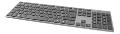 DELTACO Wireless slim office keyboard, 2.4 GHz USB receiver, aluminium (TB-802)