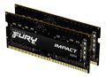 KINGSTON FURY Impact - DDR4 - kit - 32 GB: 2 x 16 GB - SO-DIMM 260-pin - 3200 MHz / PC4-25600 - CL20 - 1.2 V - unbuffered - non-ECC - black