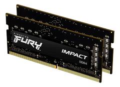 KINGSTON FURY Impact - DDR4 - kit - 16 GB: 2 x 8 GB - SO-DIMM 260-pin - 3200 MHz / PC4-25600 - CL20 - 1.2 V - unbuffered - non-ECC - black
