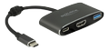 DELOCK Adapter USB Type-C™ male > HDMI female (DP Alt Mode) 4K 30 Hz + USB Ty