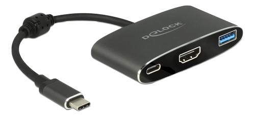 DELOCK Adapter USB Type-C™ male > HDMI female (DP Alt Mode) 4K 30 Hz + USB Ty (62991)