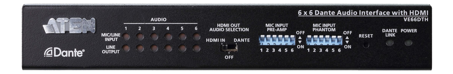 ATEN Dante VE66DTH - video/ lyd-forlenger - HDMI (VE66DTH-AT-G)