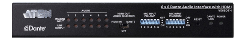 ATEN 6 x 6 Dante Audio Interface  ATEN MSRP (VE66DTH-AT-G)