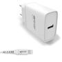 GEAR Lader 220V 1xUSB-A 2,4A HvitLightning Kabel 1m MFI C89