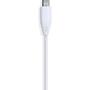 GEAR Ladekabel MicroUSB to USB-A 0.3m Hvit Rund Kabel