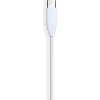GEAR Laddkabel USB-A to USB-C 2.0 0.3m Hvit Rund Kabel (665073)