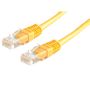 ROLINE UTP patchkabel  kat.5e 0.5m. gul RJ45