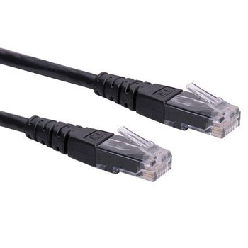 ROLINE CAT6 UTP CU Ethernet Cable Black 0.3m (21.15.1515)